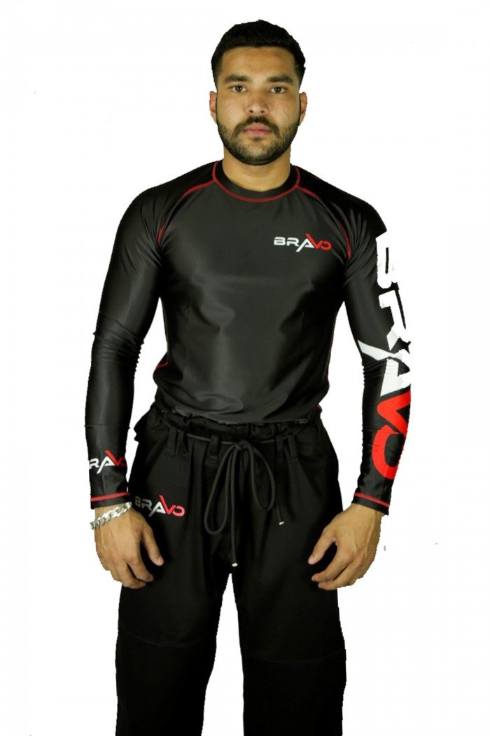 Bjj Rash guards With Long Sleeves - Black