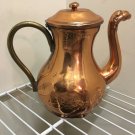 English Tea Kettle Copper Orange Hand made 1800-1840 marked