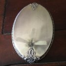 Sterling Silver Brush with marks  5.25 " x 3.25 " 1800-1850 ART NOUVEAU Engraved