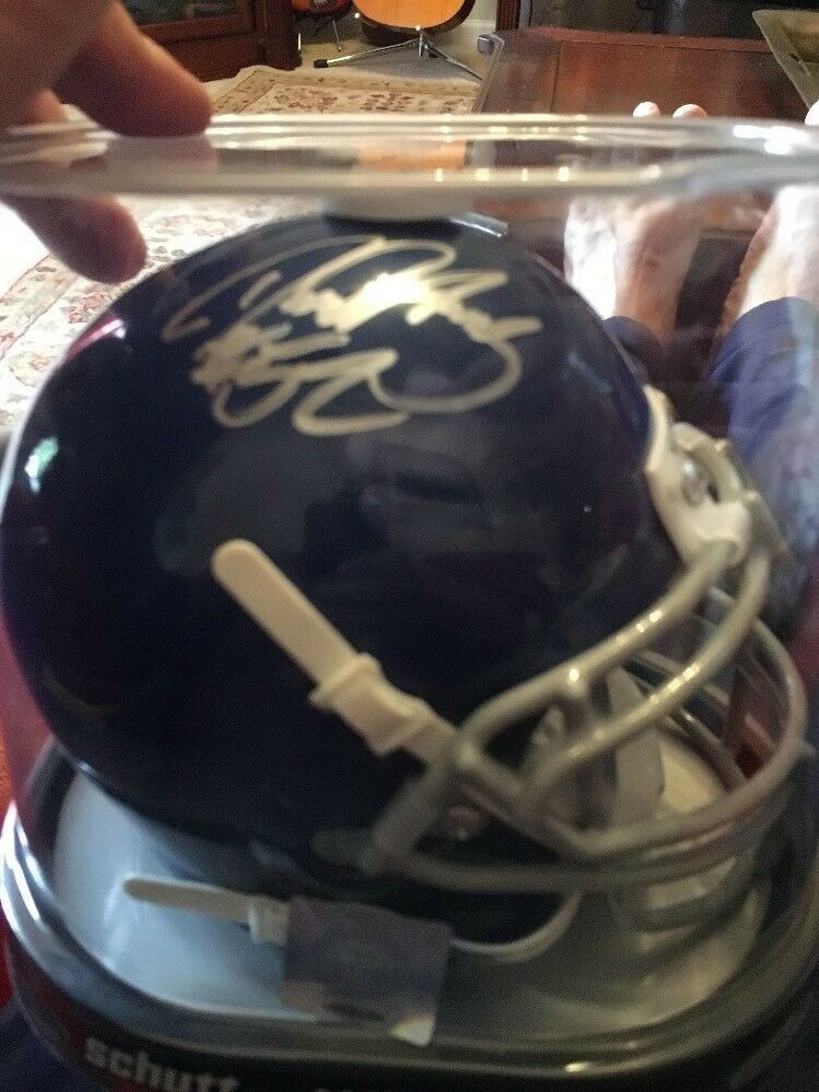 Boise State #52 & #98 signed mini helmet NIB
