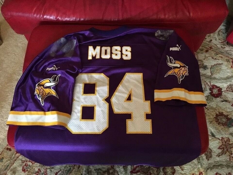 Vintage Randy Moss Old Patch Jersey  Puma Minnesota Vikings