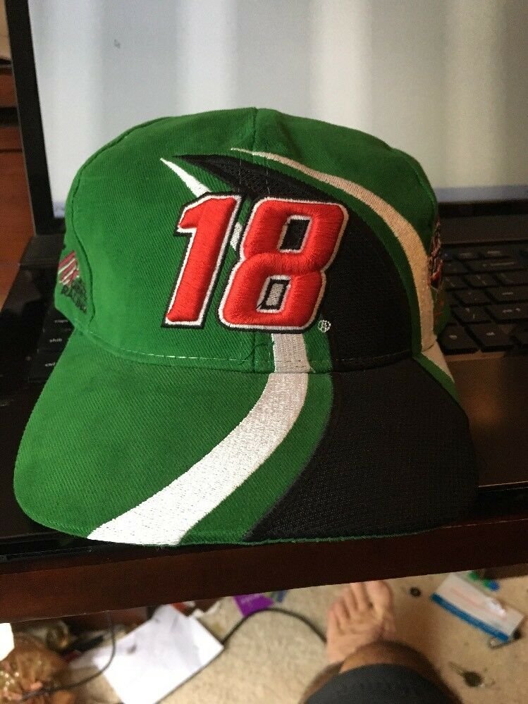 Bobby Labonte 18 Action NASCAR driver snap back hat cap MWMT