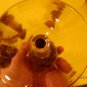 Amethyst Hand blown Pitcher Etched  6 piece glass water or tea Set  Goblets