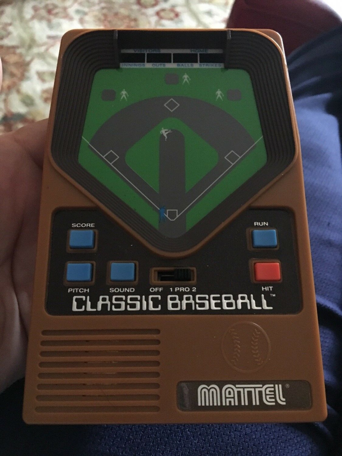 Mattel Classic Baseball Handheld Electronic Game