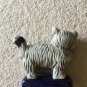 LARGE Gray bone china MOTTLED CAT With Great Expression
