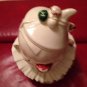 MCCOY Original 1940s Cookie Jar Clown Cold Painted pottery White