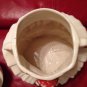 MCCOY Original 1940s Cookie Jar Clown Cold Painted pottery White