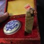 Marble Chinese Old Stone Stamp Wax Seal With Wax In A Presentation Box