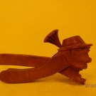 Gnome Nut Breaker Hand Carved WOOD 1900-1940 Black Forest, Swiss.