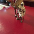 Very Fine Brown Camel Patinated and Polychrome Cold Painted Bronze Arab Warrior