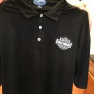 Harley-Davidson Men's Logo Short Sleeve Knit Woven Shirt Black XL