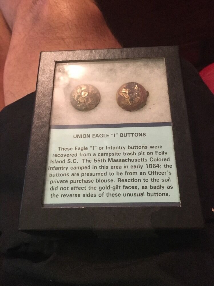 Civil War Artifacts Union Eagle I Buttons Recovered On Folly Island S.C