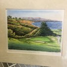 Golf Club Flat Rock and Bluffs at Torrey Pines - Watercolor Giclee Print