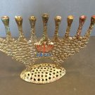 Menorah by Dayagi  12 x 2 x 6 Israeli Brass beautiful & mint  1950's