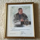 Republican  National Support Letter w/ 6x7 Photo Framed Signed George Bush