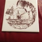 MISSION SAN DIEGO CERAMIC ART TILE PAINTED & KILN FIRED
