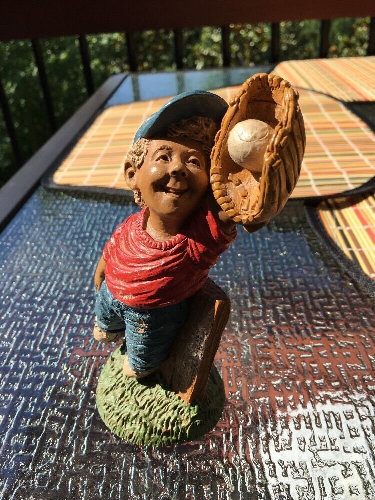 "Joe" Boy Catching Baseball Figure Signed Lee Sievers 1994