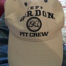 NASCAR #24 Jeff Gordon Pit Crew Racing Beige Ball Cap Hat