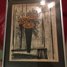 Bernard Buffet Original Signed Color Lithograph framed Authentic