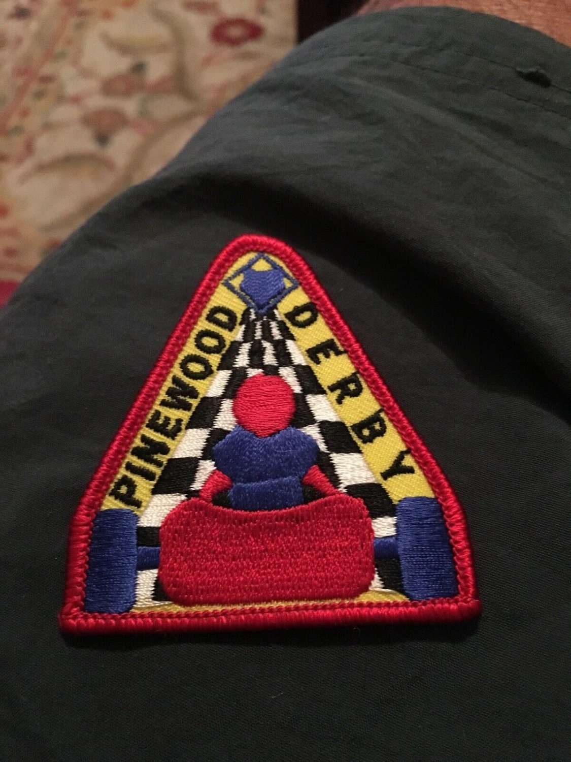 Vintage  Pinewood Derby Patch new Cub Scouts / Boy Scouts / BSA