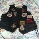 Harley Davidson Motorcycle Vest /Airborne Paratrooper 26 patches Size 46