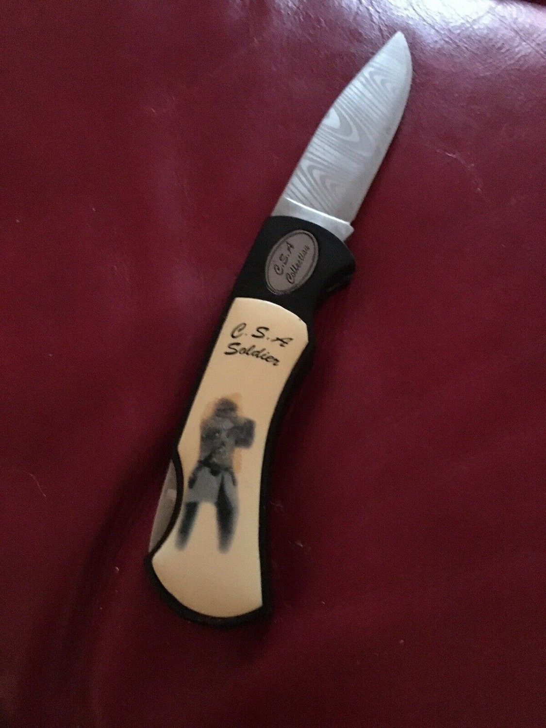 Pocket Knife FIGHTER PLUS CSA Soldier Single Blade CSA Collection