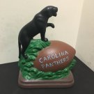 Carolina Panthers ceramic figure with a panther and a football 7.5”  handmade