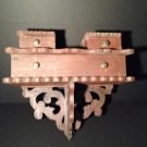 TRAMP ART Americana 1940's Wood ,Shelves with draws Original mint Condition
