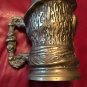 Figural Mug-Marked M.E.R Hard Soldered Heavy Brass Vintage