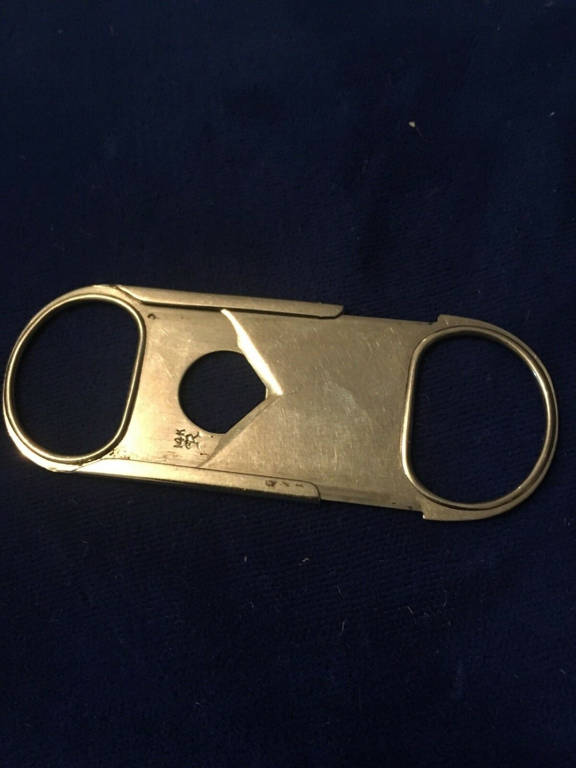14k Solid Yellow Gold Cigar Cutter, Stamp &acirc;�� 9 Grams