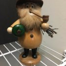 Vintage Germany Wooden incense smoker figurine  Erzgebirge Handarbeit 7 3/4"