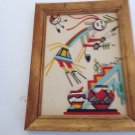 Yei Signed Sand Art Original OAK BOX  New Mexico original Native American