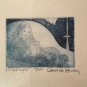 "Night Light" by Carol Hershey Original Signed Numbered 4/100 7x 8 Framed 10x11