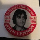Button John Lennon "In Memory of a Rock Superstar" 3" Pinback