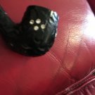 HORIZON'S NEW MOLINA ITALIAN BRIAR PIPE- BIG COOL BLACK VOLCANO WITH FANCY STEM