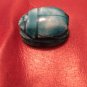 Glazed Stone Scarab (Signed Turquoise)