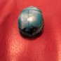 Glazed Stone Scarab (Signed Turquoise)