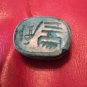 Glazed Stone Scarab (Signed Turquoise)