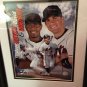 David Wright & Jose Reyes 2007 14x17 photo Wood Framed & Matted
