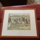 Antique A. B. Frost Chromolithograph Golf Print Saturday Afternoon