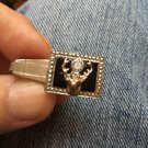B.P.O.E. Elks Club Sterling Victorian 11th Hour Pin And Tie Tack 1950’s