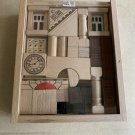 ERZGEBIRGISCHE HOLZSPIELWAREN EBERT BLUMENAU WOODEN BUILDING SET MADE IN GERMANY