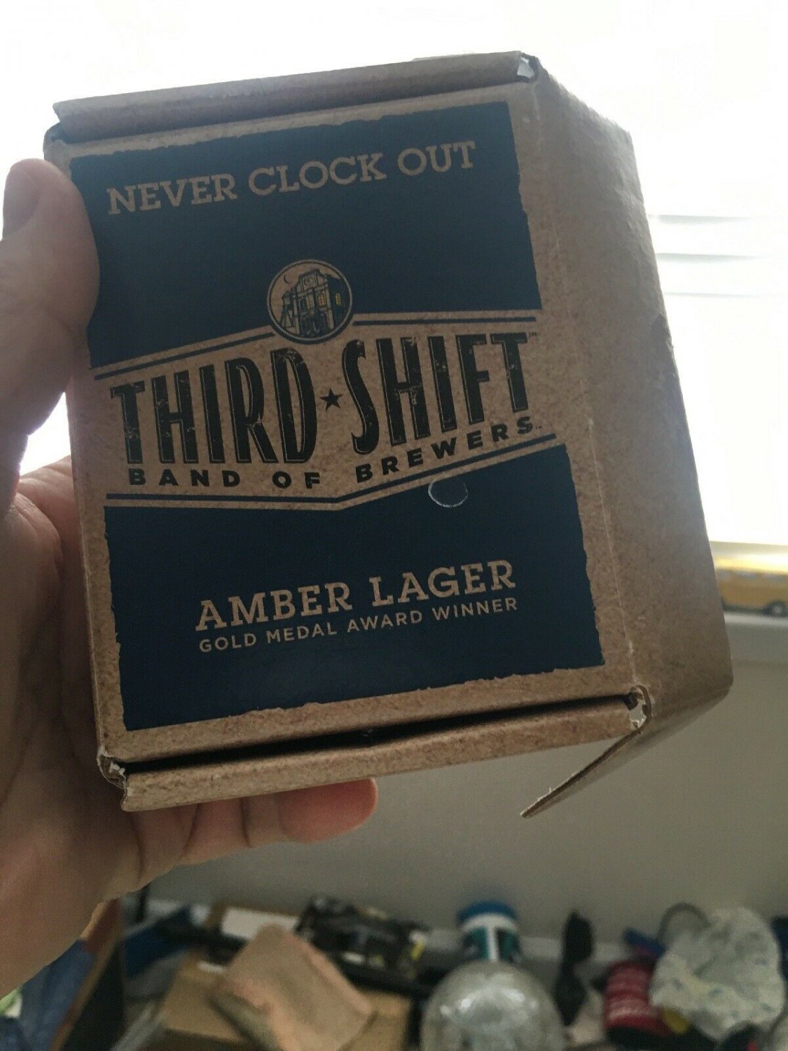 Third Shift Band Of Brewers Pocket Watch w/Second Hand,Chain & Bottle