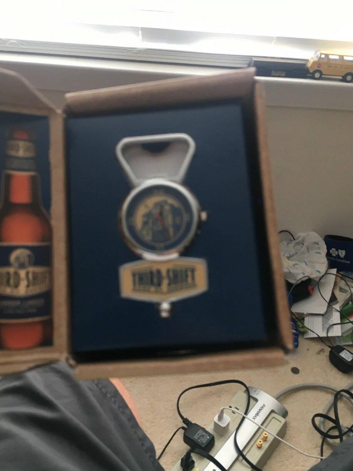 Third Shift Band Of Brewers Pocket Watch w/Second Hand,Chain & Bottle