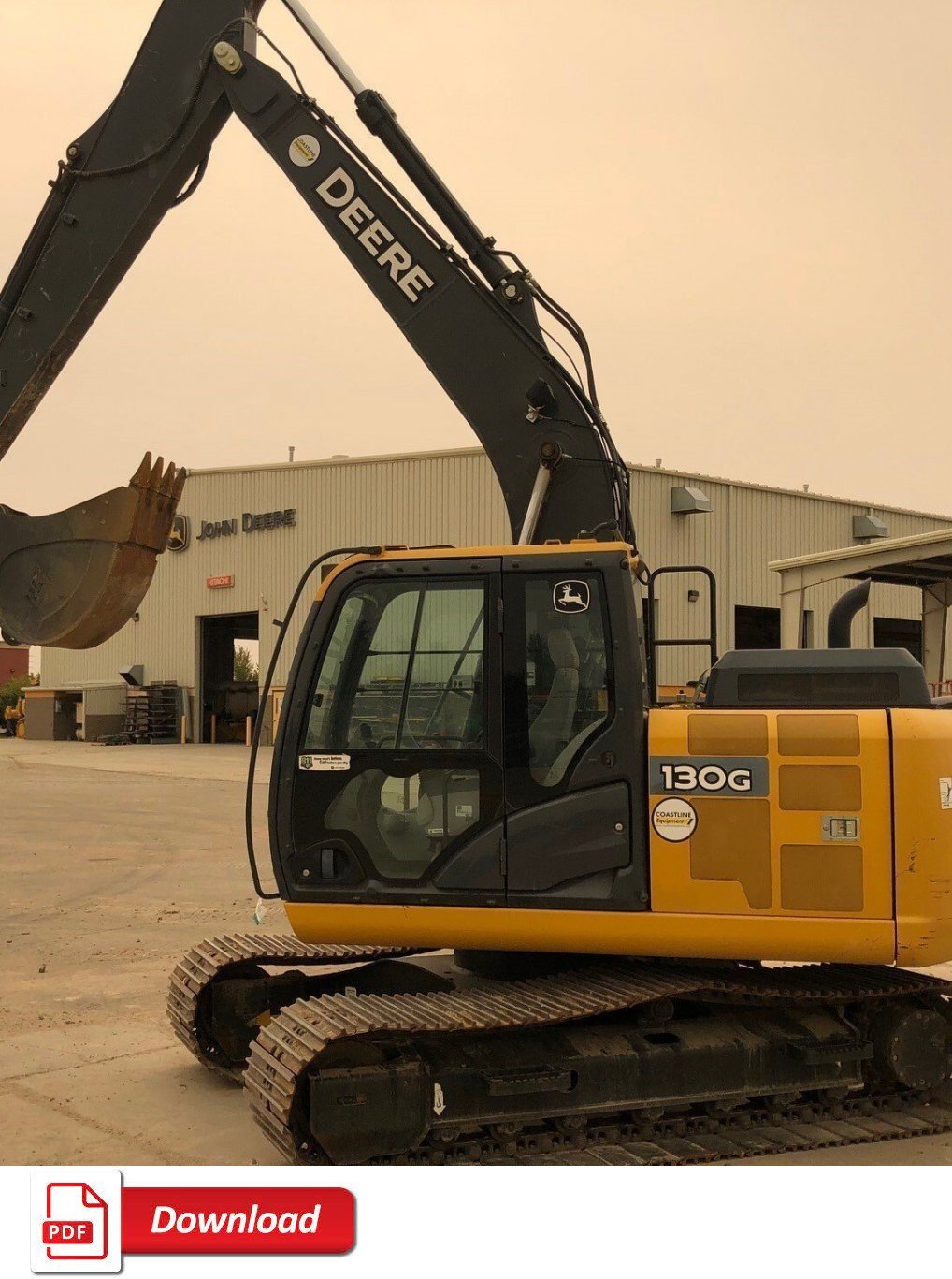 John Deere 130G Excavator Operation Test Service Manual TM12554 PDF