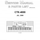 Casio CTK-4000 Ver.2 Electronic Keyboard Service Manual SBTCS2615 PDF