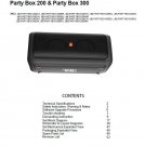 JBL Party Box 200 Party Box 300 Ver 1.3 Speaker Service Manual SBTJBL4580 PDF