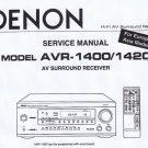 Denon AVR-1400 Receiver Service Manual PDF