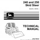 John Deere 240 250 Skid Steer Technical Manual TM1747