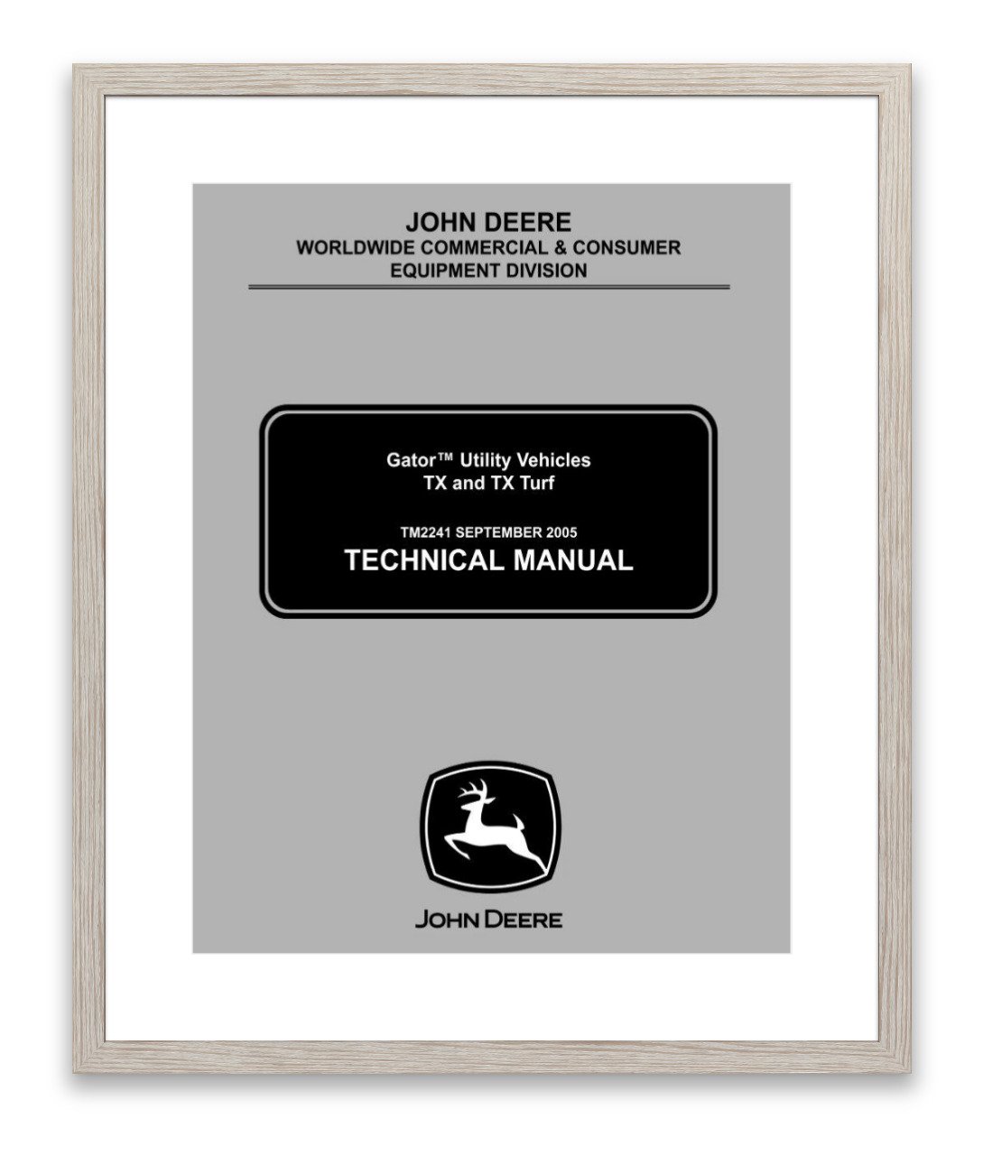 John Deere UTILITY TX / TX TURF GATOR Technical Manual TM2241